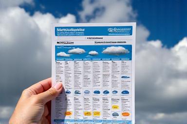 Close up of a professional cloud identification guide